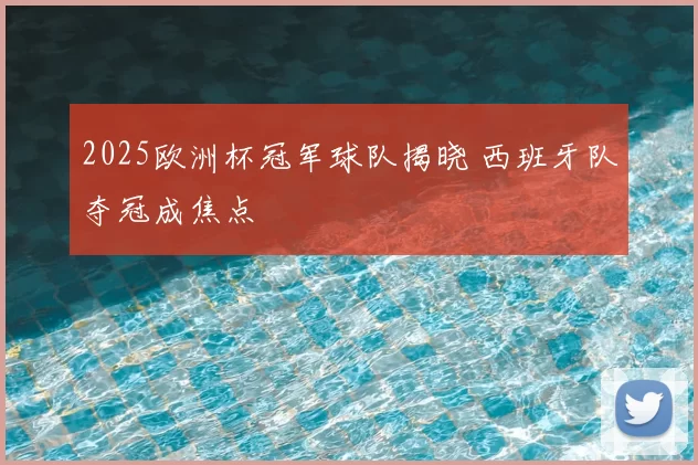 2025欧洲杯冠军球队揭晓 西班牙队夺冠成焦点